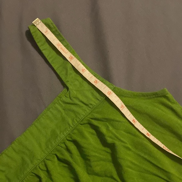 Mossimo XS Shift Tank Midi Dress Pockets Mossy Grass Spring Summer Avocado Green - Picture 12 of 15